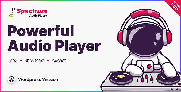 Spectrum Audio Player Wordpress Plugin