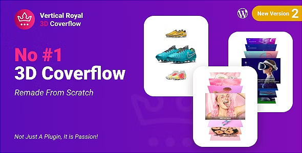 Vertical Royal 3D Coverflow Wordpress Plugin