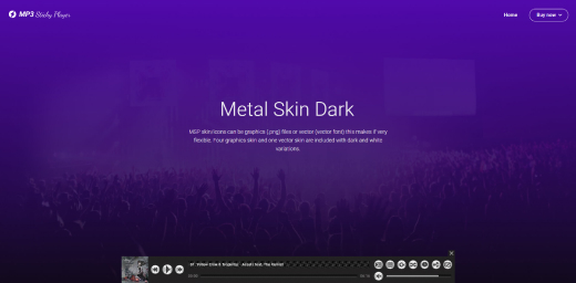 metal skin dark