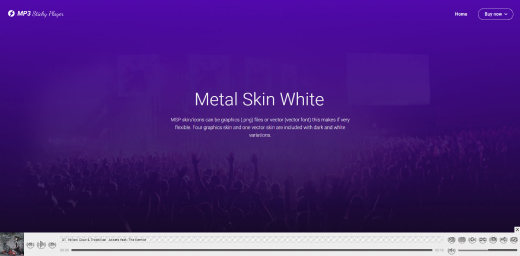 metal skin white