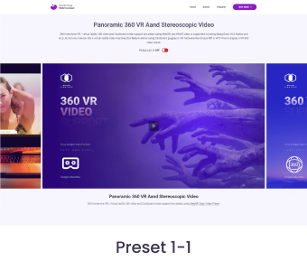 Panoramic 360 VR Aand Stereoscopic Video