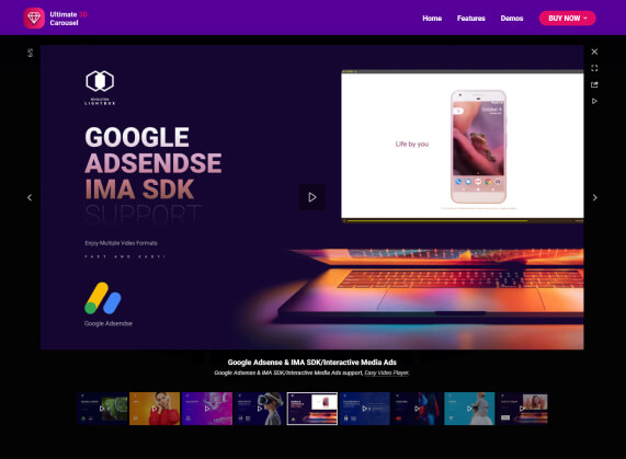 Lightbox Google Adsense & IMA SDK/Interactive Media Ads